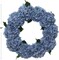 2-Pack: 24" Blue Hydrangea Wreath with Grapevine Ring by Floral Home®